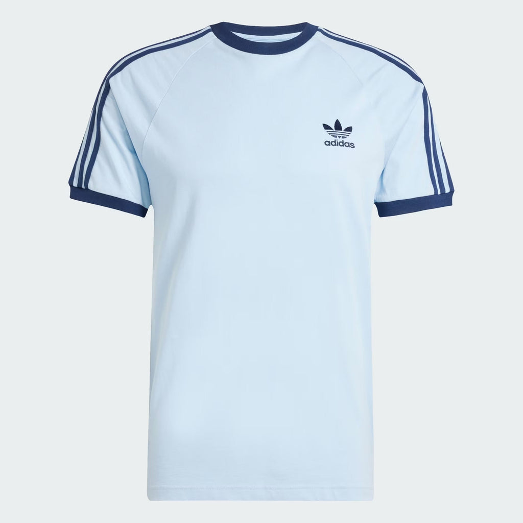 T-shirt adicolor 3 stripes Celeste