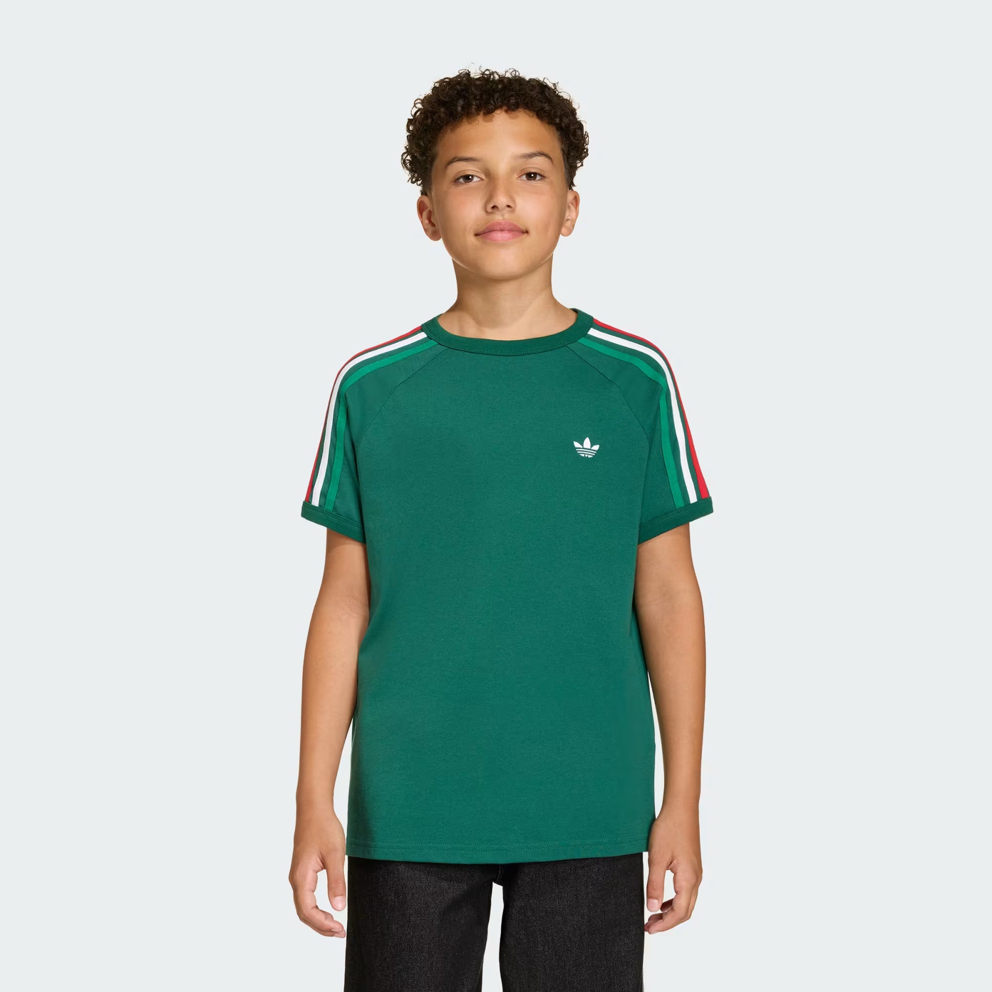 3-Stripes T-Shirt Tee Drkgrn