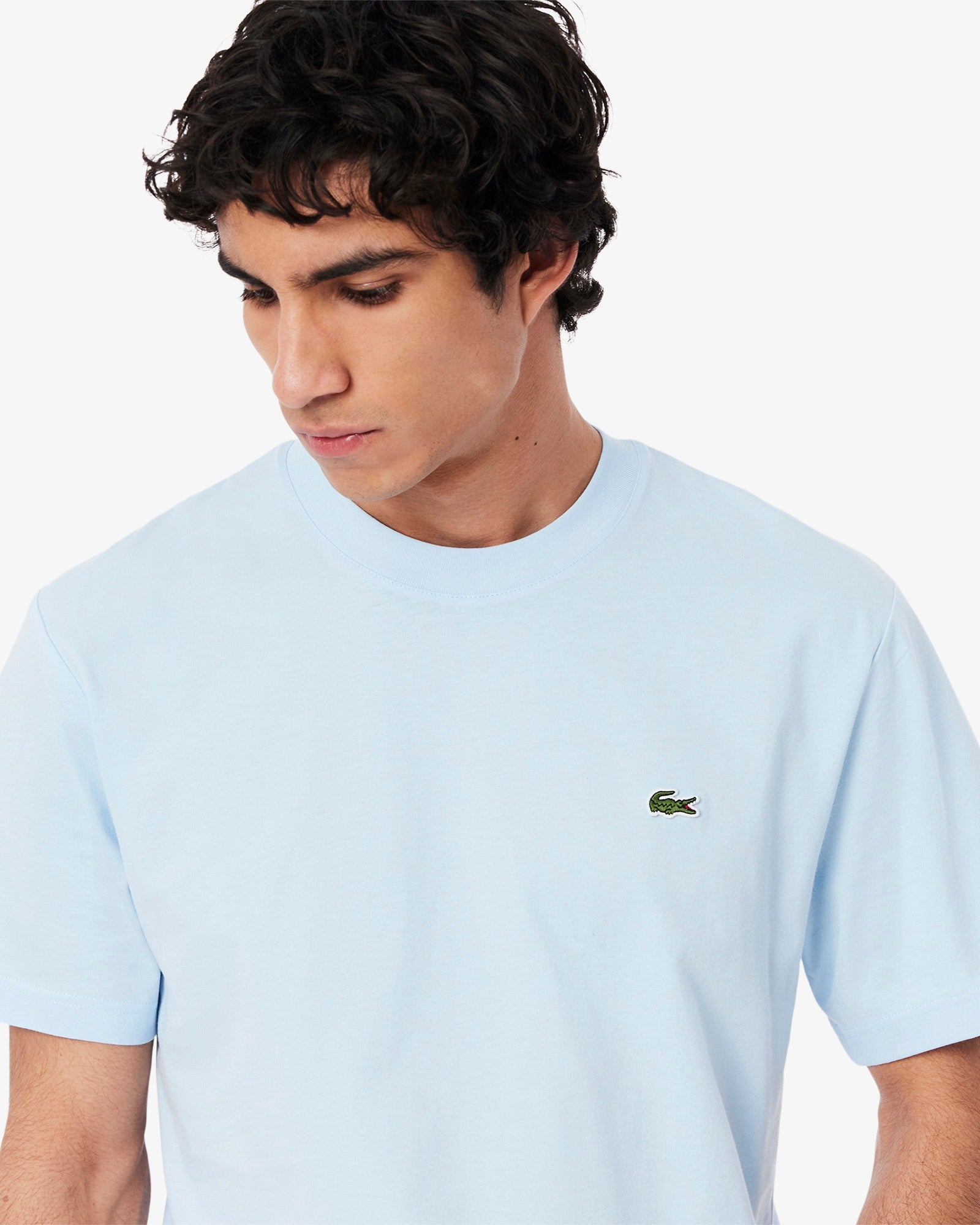 T-shirt Lacoste in cotone Azzurra