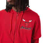 Felpa con cappuccio e zip Chicago Bulls.