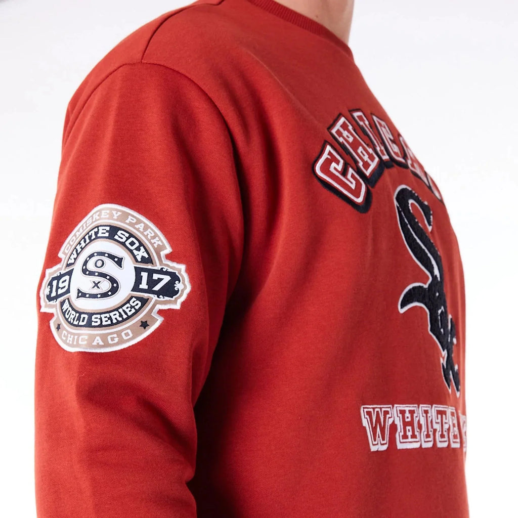 Chicago White Sox World Series Felpa girocollo oversize rossa