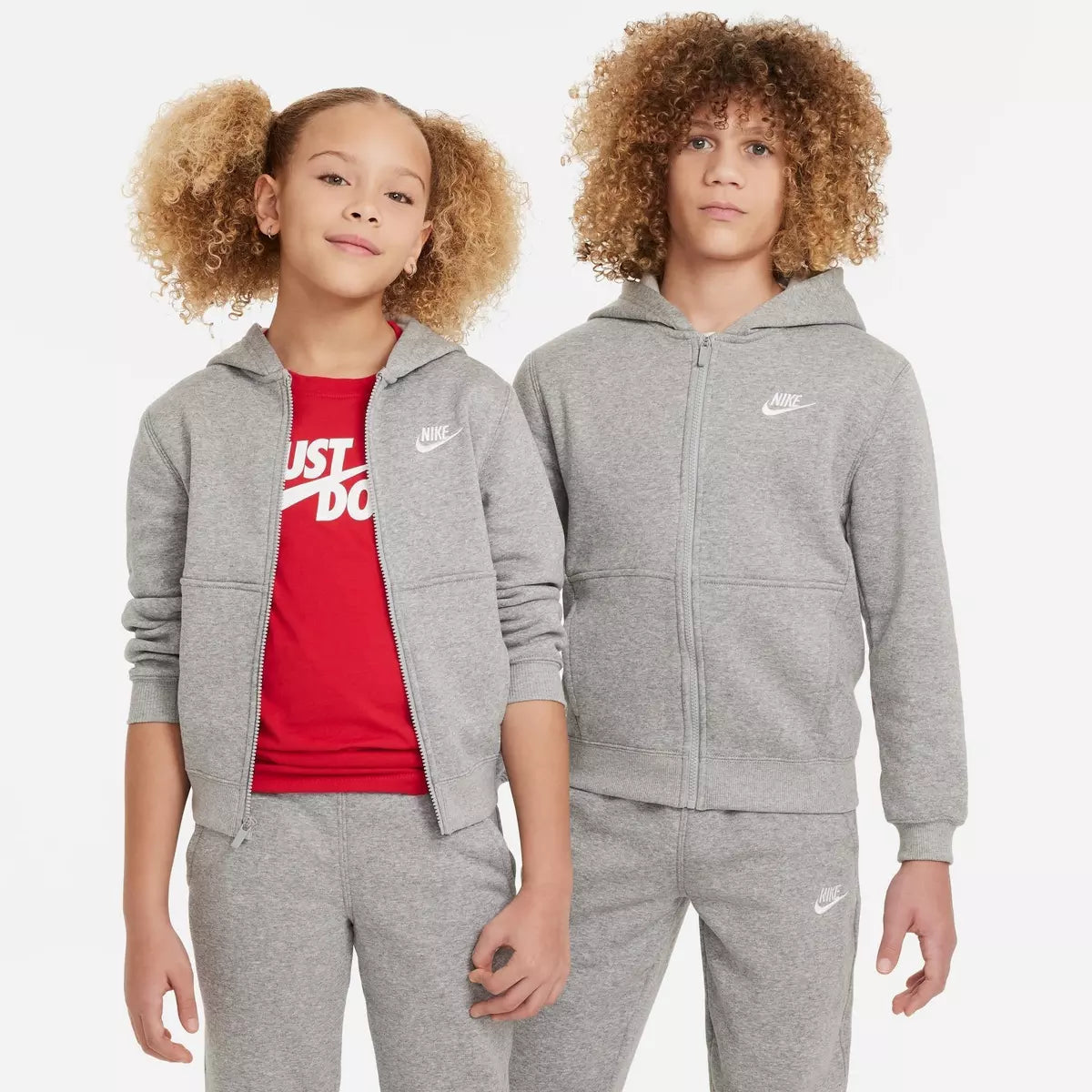 NIKE Tuta Sportswear Club Fleece Grigia