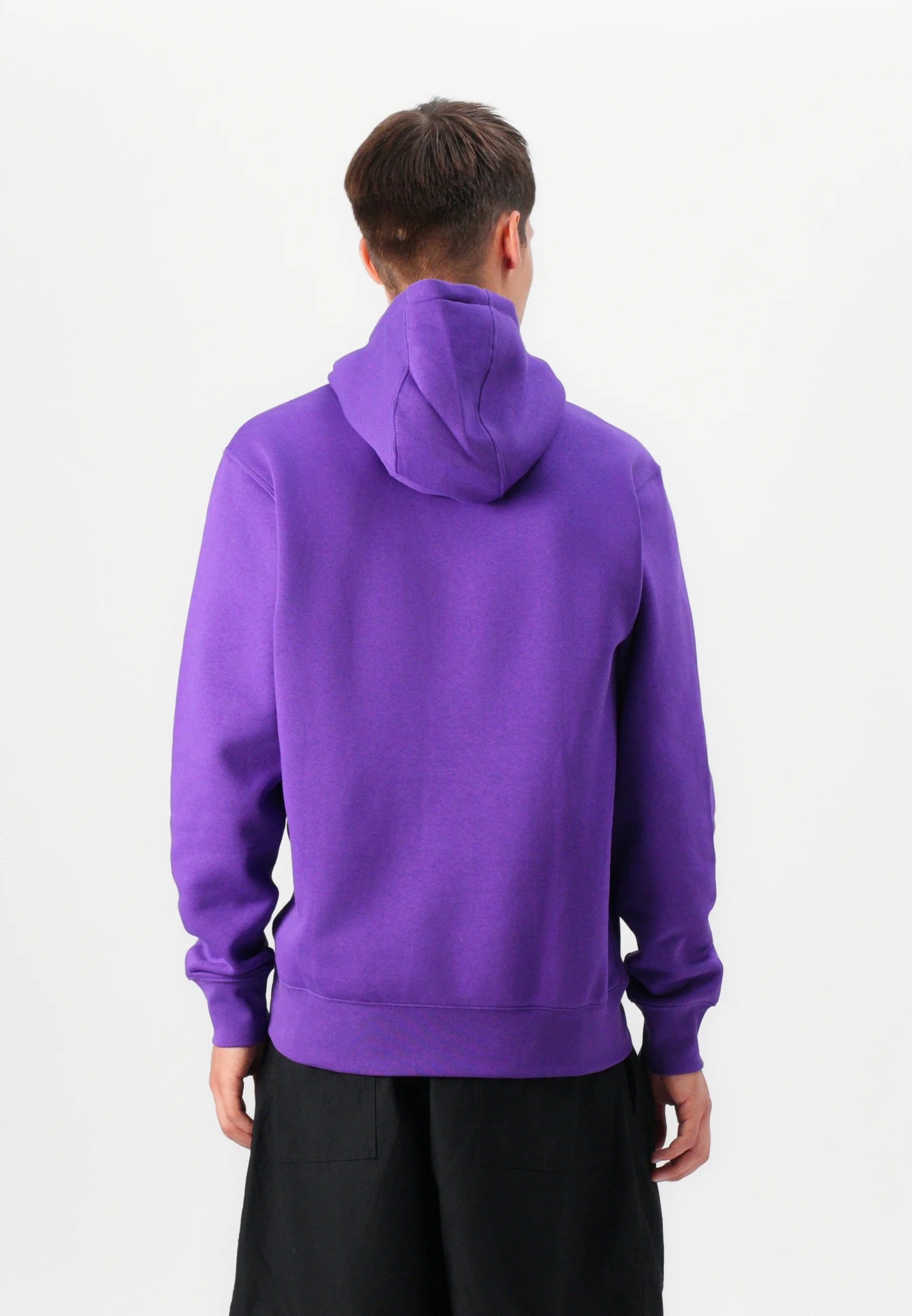 Nike Sportswear CLUB - Felpa con cappuccio - wild grape/white