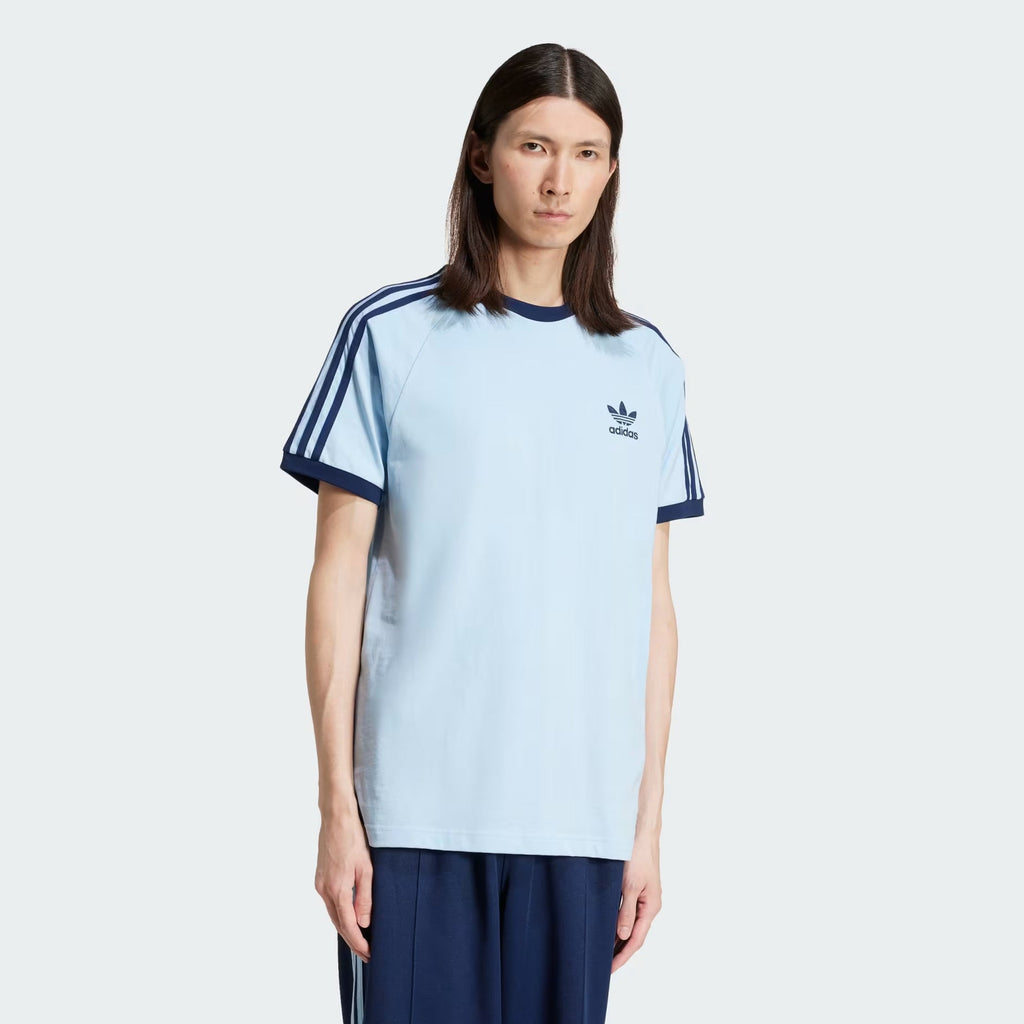 T-shirt adicolor 3 stripes Celeste