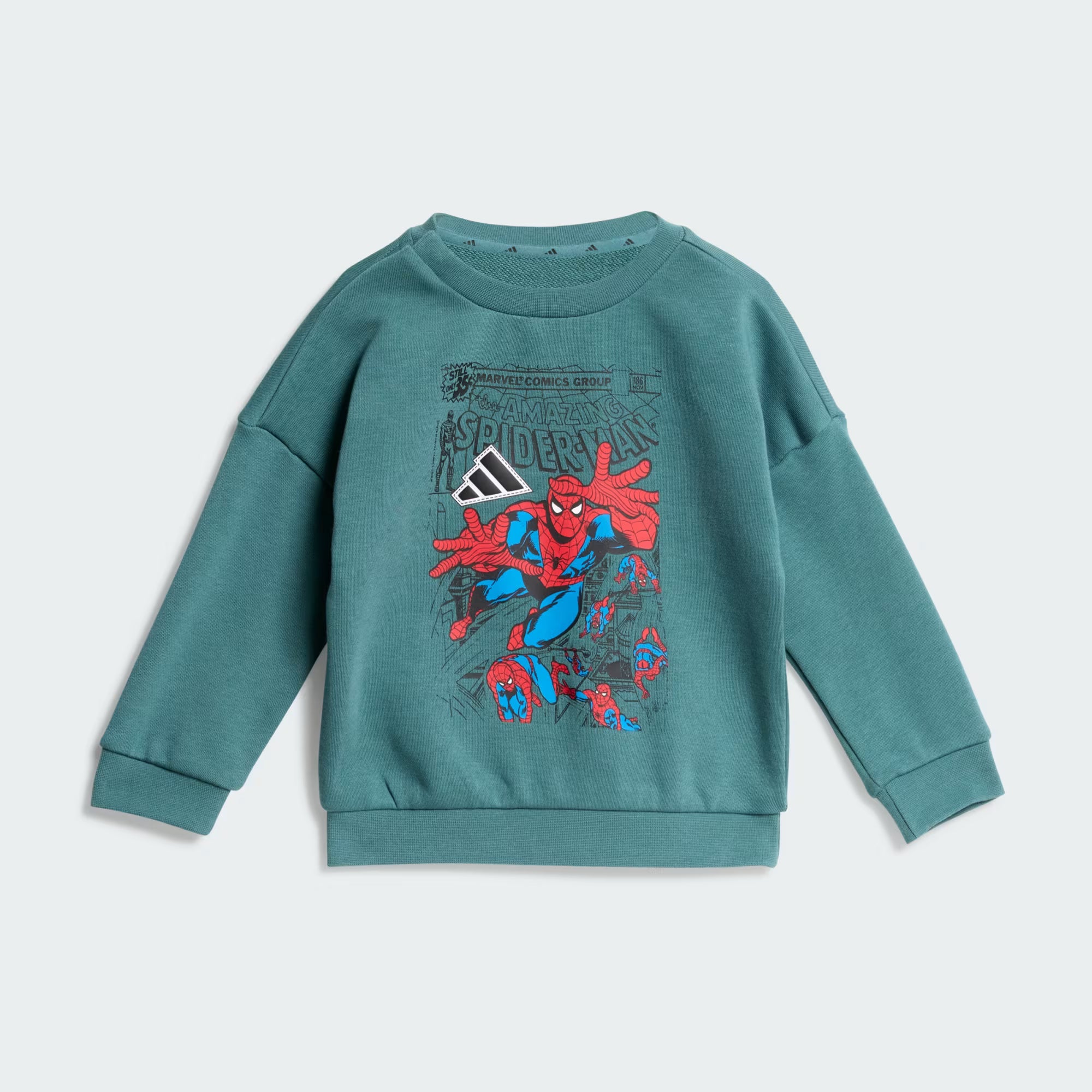 Completo felpa e pantaloni Spider Man Marvel per bambini