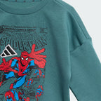 Completo felpa e pantaloni Spider Man Marvel per bambini