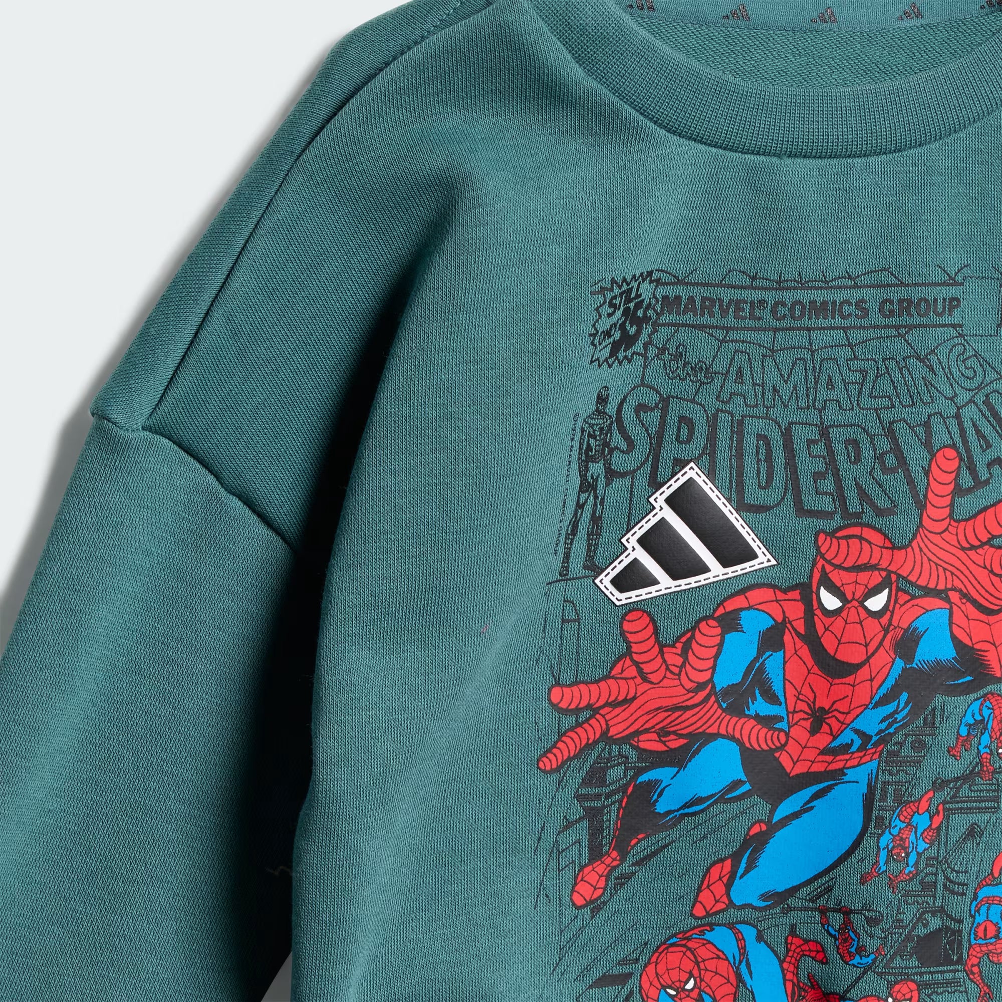 Completo felpa e pantaloni Spider Man Marvel per bambini