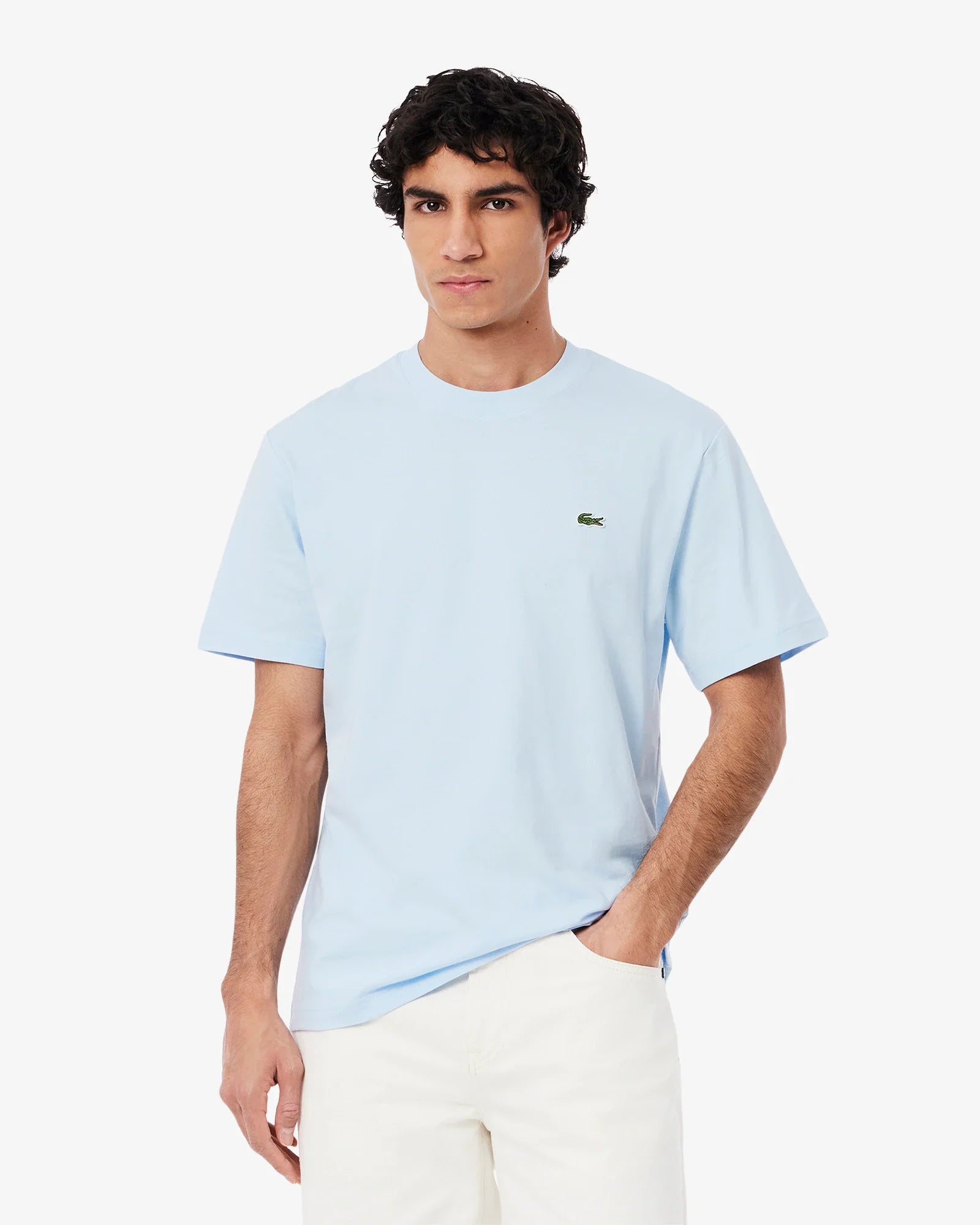 T-shirt Lacoste in cotone Azzurra