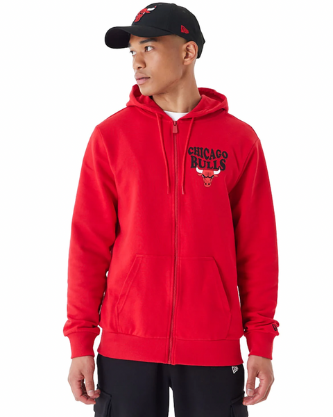 Felpa con cappuccio e zip Chicago Bulls.