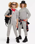NIKE Tuta Sportswear Club Fleece Grigia