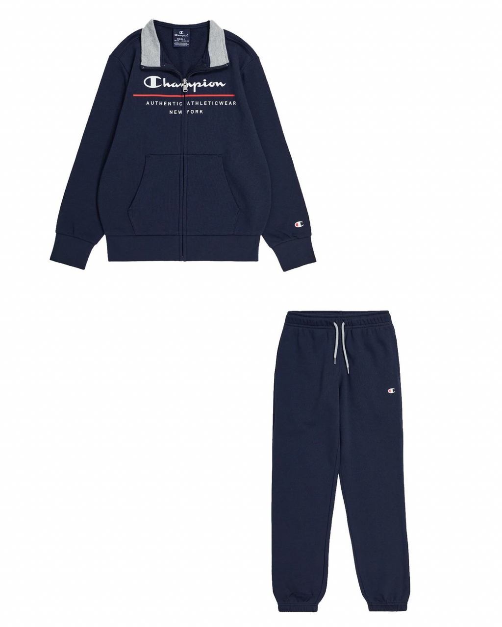 CHAMPION Tuta Full Zip Blu Bambino