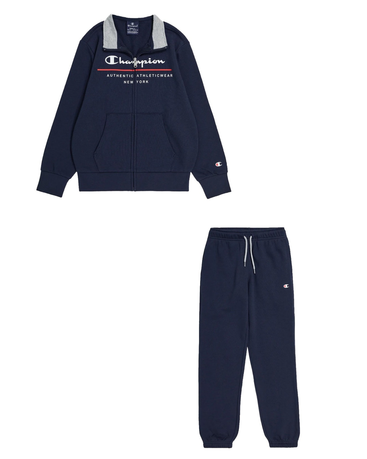 CHAMPION Tuta Full Zip Blu Bambino
