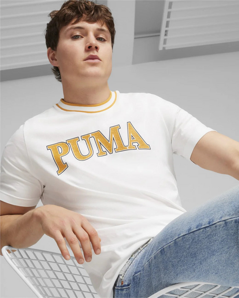 Puma Squad Graphic Tee White