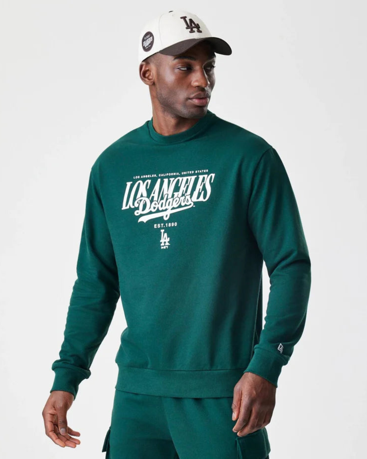 Felpa LA Dodgers MLB Script Verde Scura