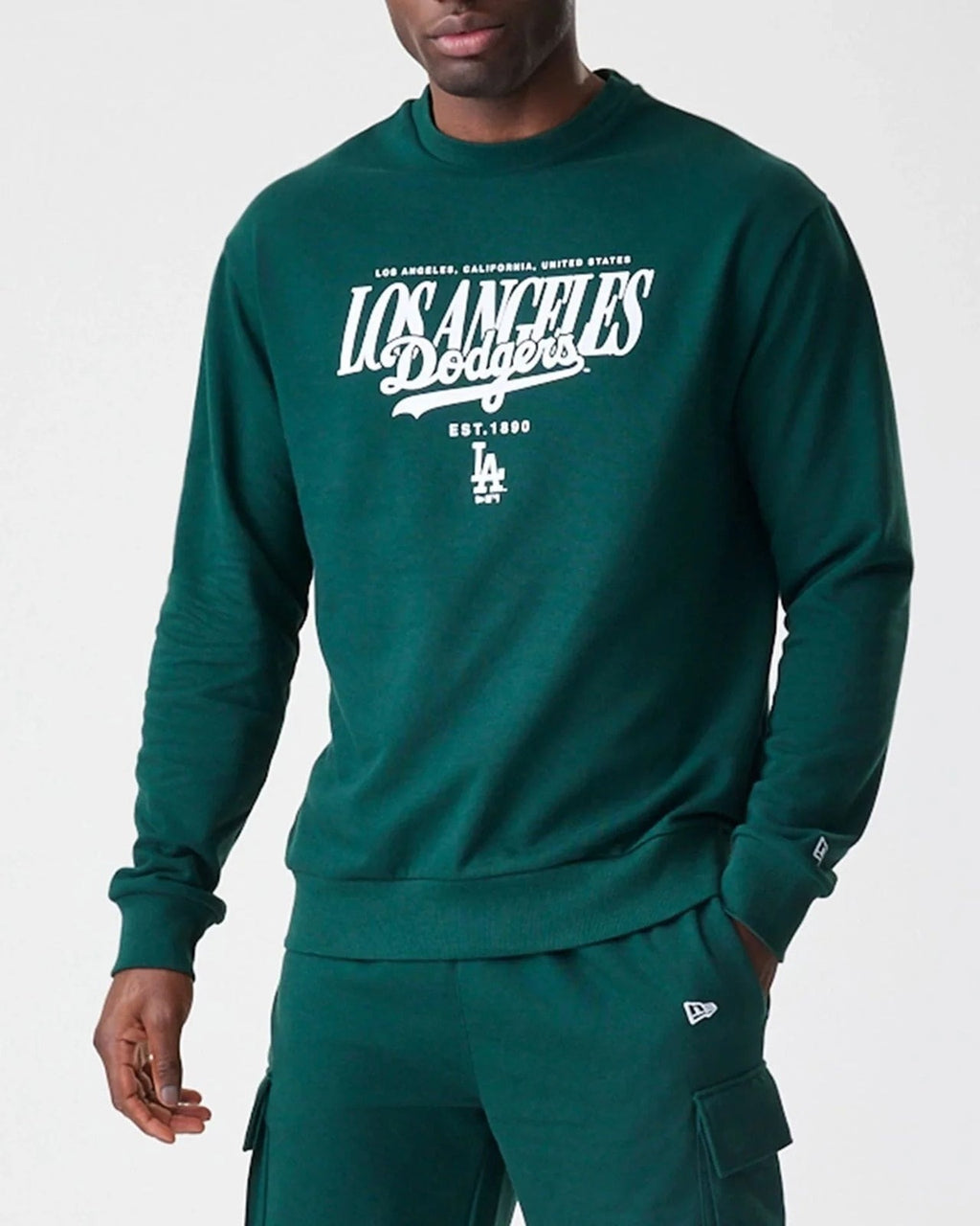 Felpa LA Dodgers MLB Script Verde Scura