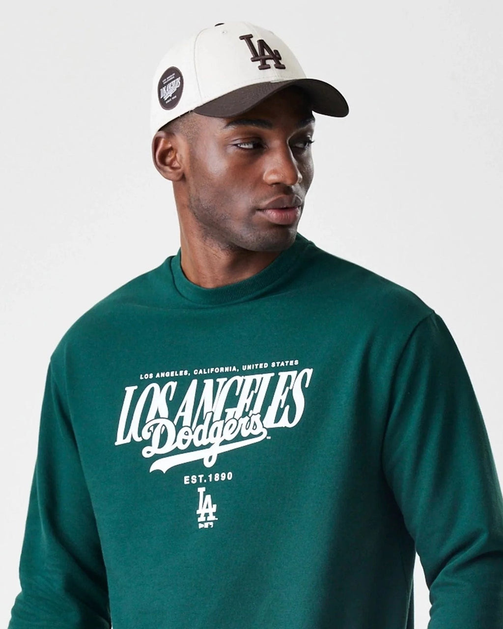 Felpa LA Dodgers MLB Script Verde Scura