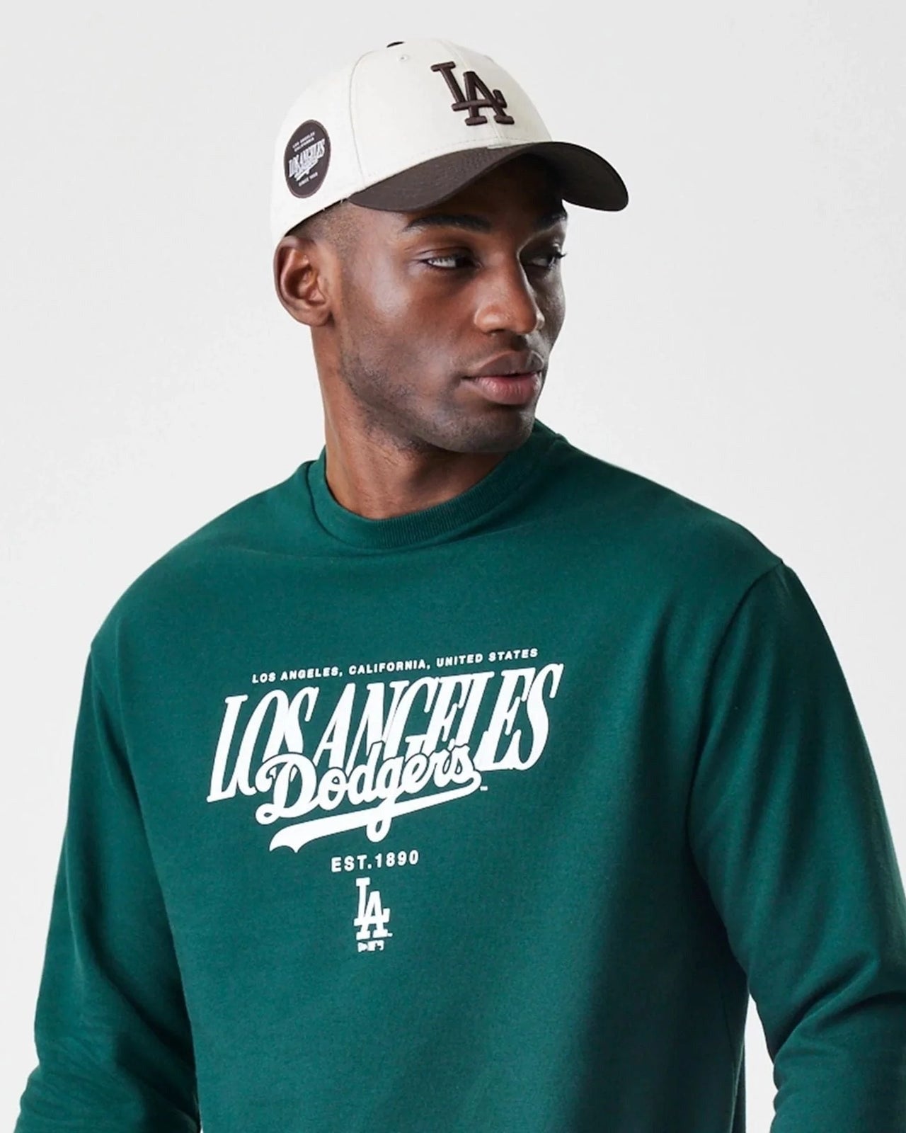 Felpa LA Dodgers MLB Script Verde Scura