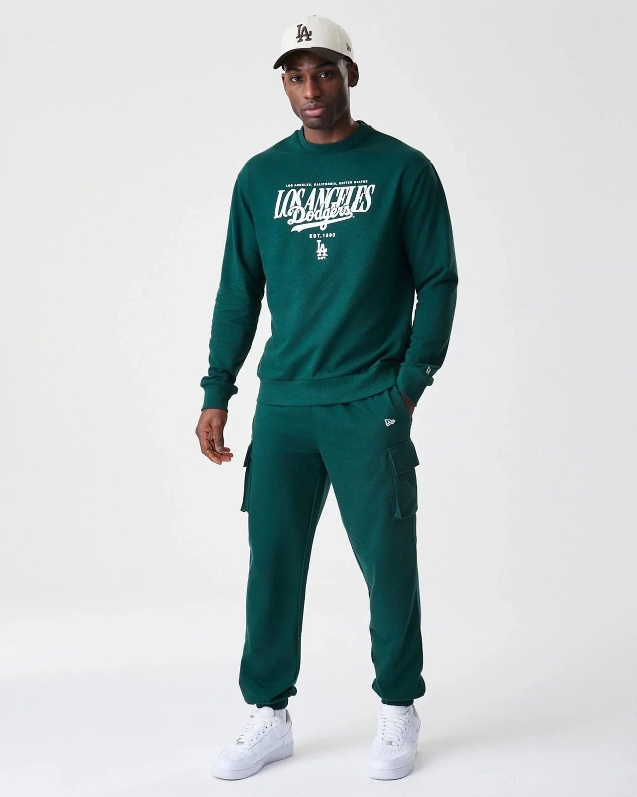 Felpa LA Dodgers MLB Script Verde Scura