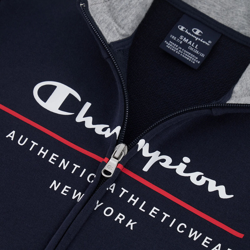 CHAMPION Tuta Full Zip Blu Bambino