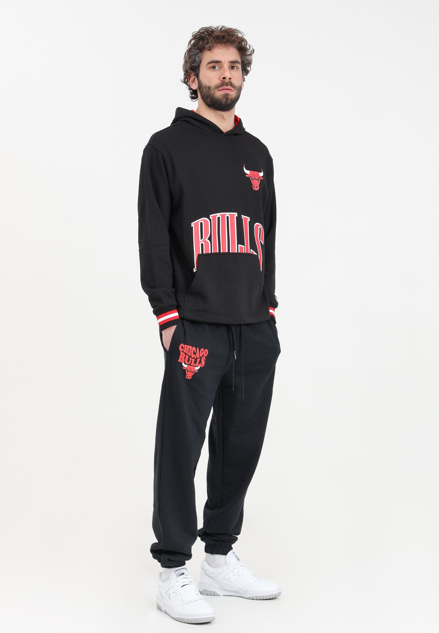 NEW ERA Chicago Bulls NBA Script Men's Pants Black