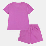 NIKE set bimba pantaloncino e t-shirt rosa