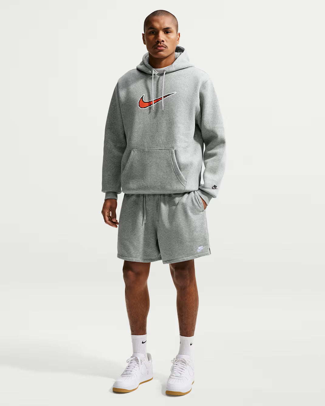 Nike Club Shorts Flow in French Terry Grey