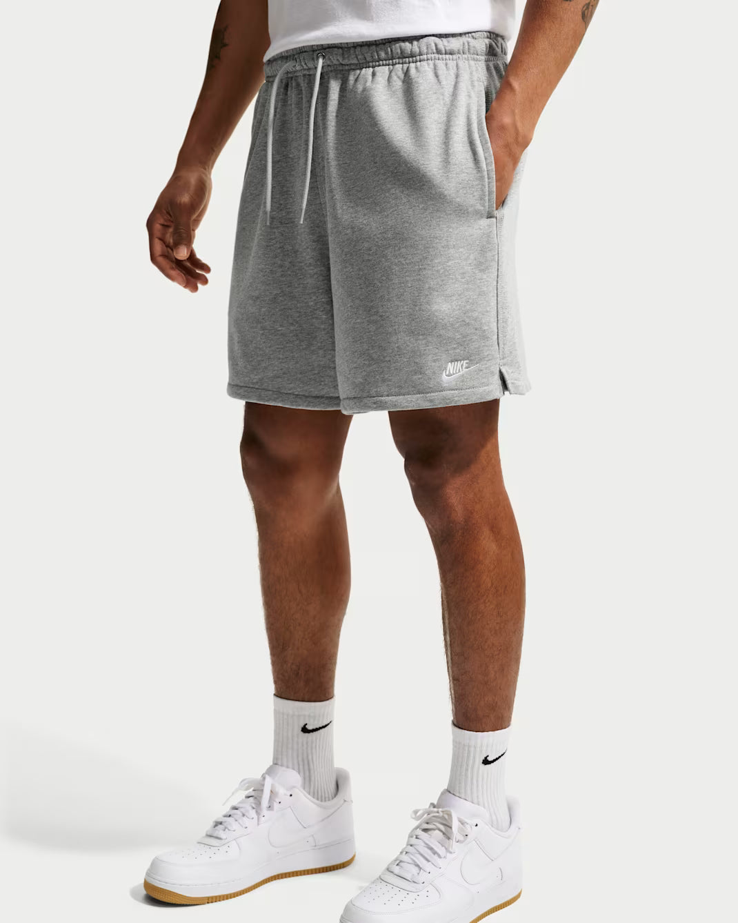 Nike Club Shorts Flow in French Terry Grey