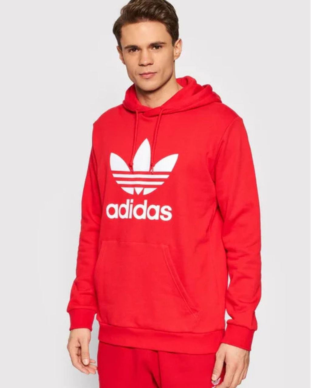 Adidas Felpa adicolor Classics Trefoil HE9500 Rosso Standard Fit