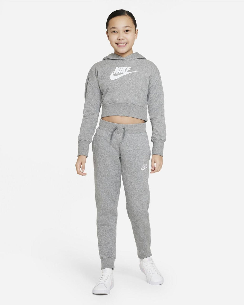 Felpa da ragazza con cappuccio Nike Club