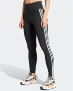 Leggings 3-Stripes Nero Slim Fit
