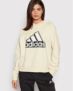 Felpa Essentials Outline Logo Beige Loose Fit