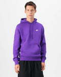 Nike Sportswear CLUB - Felpa con cappuccio - wild grape/white