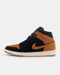 Nike Air Jordan 1 Mid SE Black Varsity Red Sail