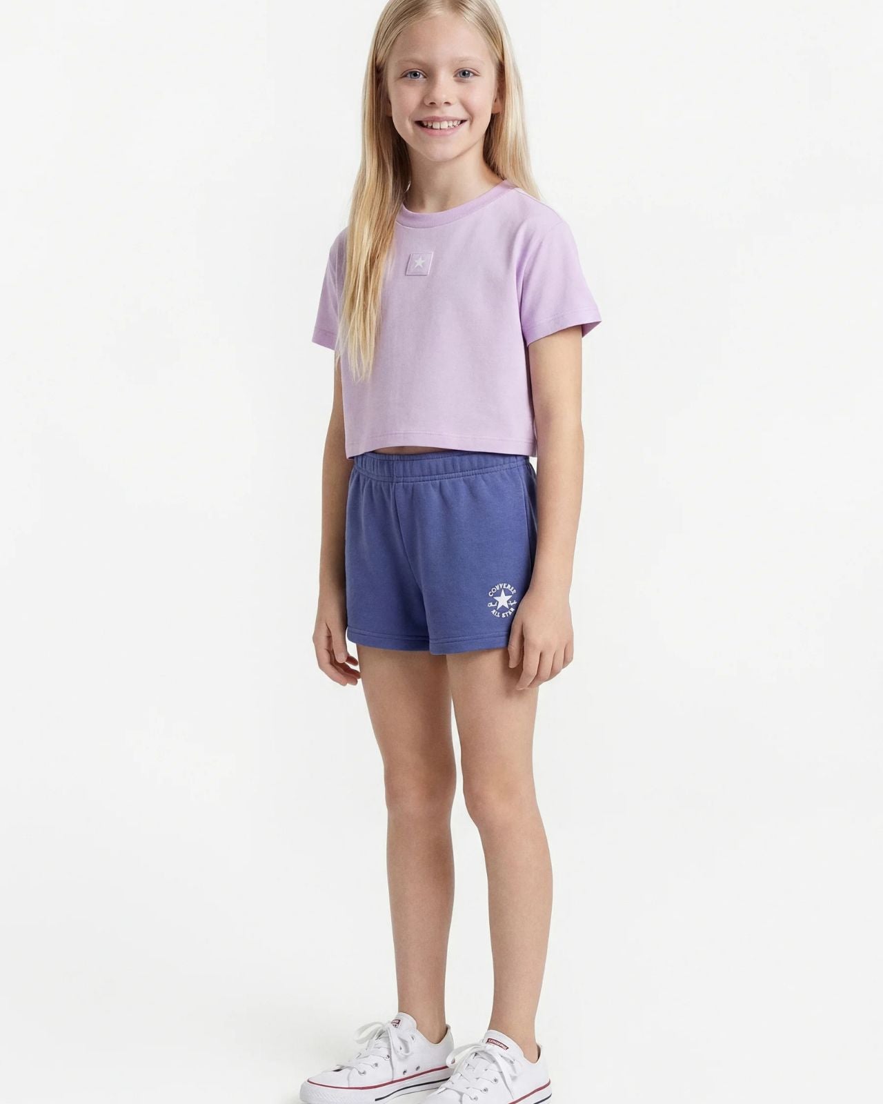 Converse BOXY TEE SET - Basic T-shirt - indigo storm