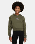 Felpa bambina Nike Sportswear Air French Terry Verde Oliva