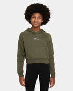 Felpa bambina Nike Sportswear Air French Terry Verde Oliva