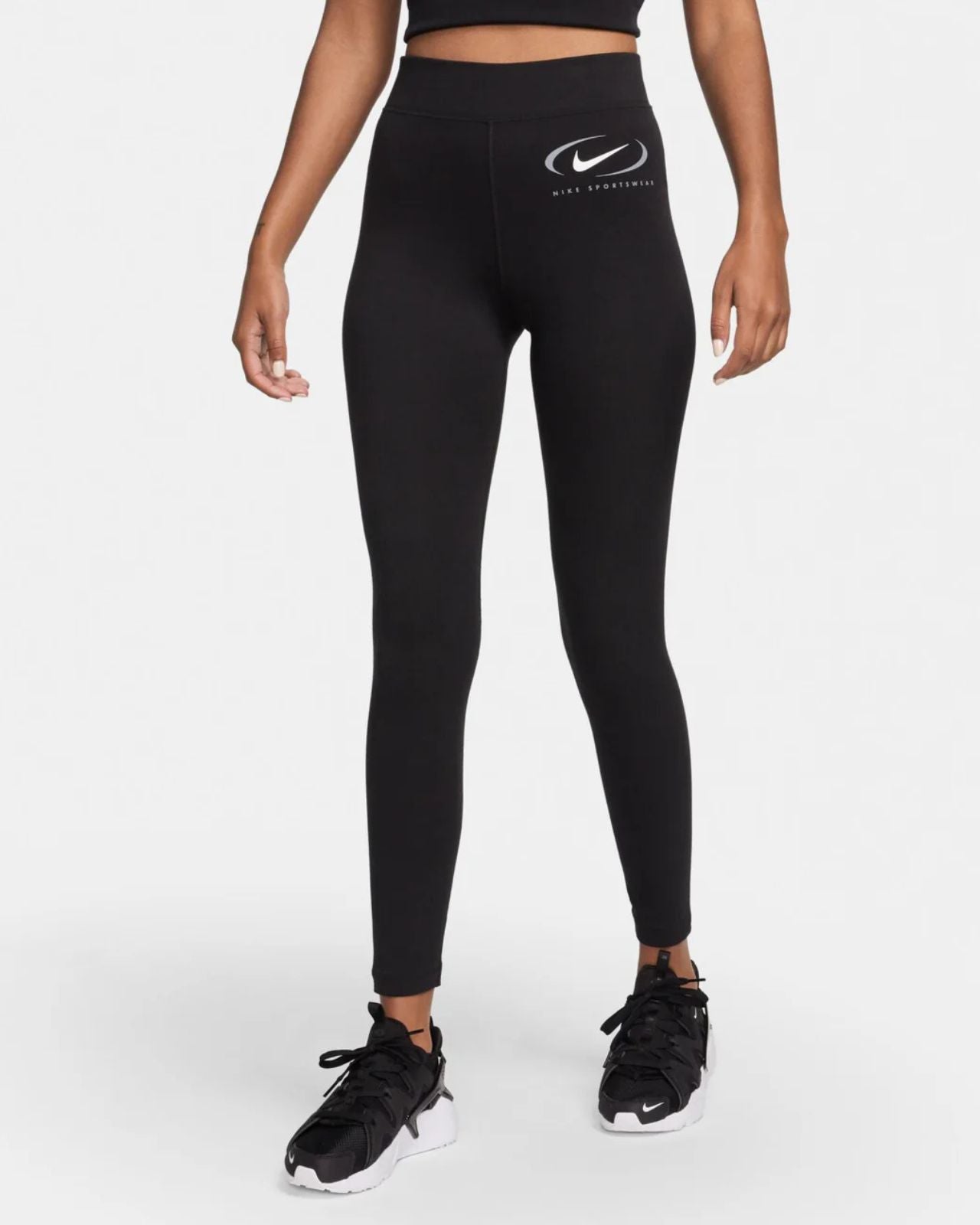 Leggings a vita alta stampati da donna Nike Swoosh