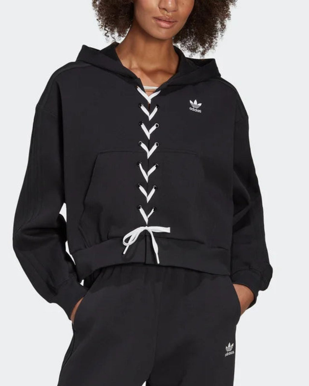 Felpa Always Original Laced HK5057 Nero Relaxed Fit