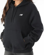 Felpa con cappuccio oversize da donna in pile