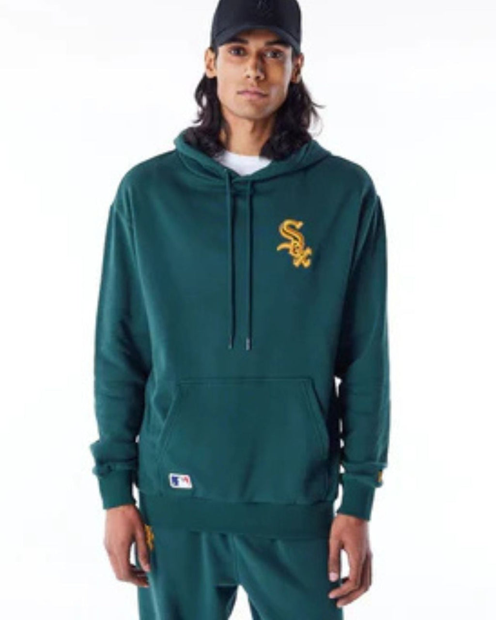 Chicago White Sox League Essential Felpa con cappuccio oversize verde scuro