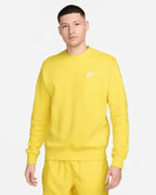 Felpa Nike Sportswear Club Fleece Gialla