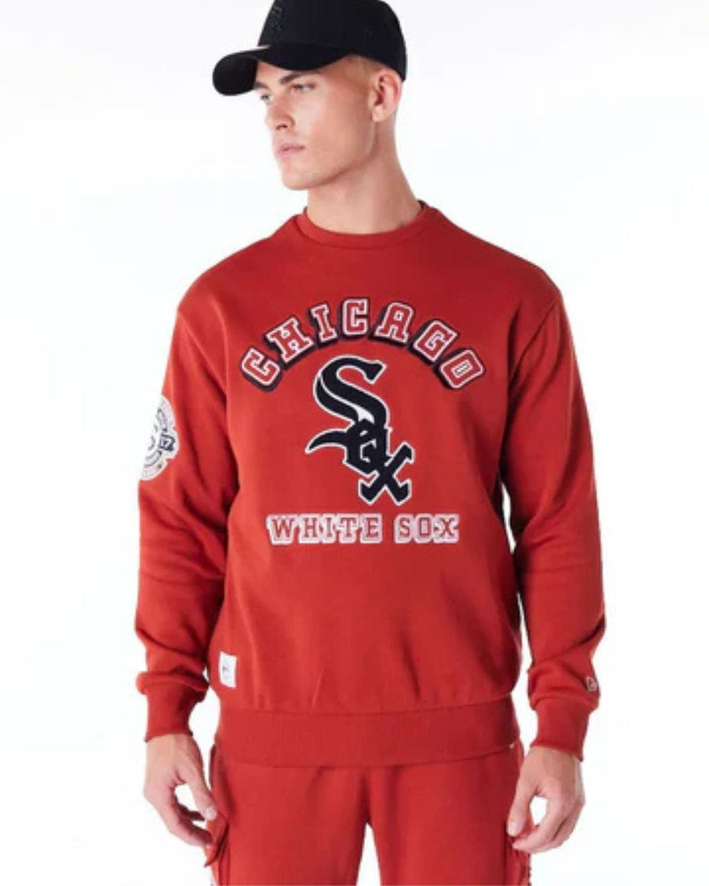Chicago White Sox World Series Felpa girocollo oversize rossa