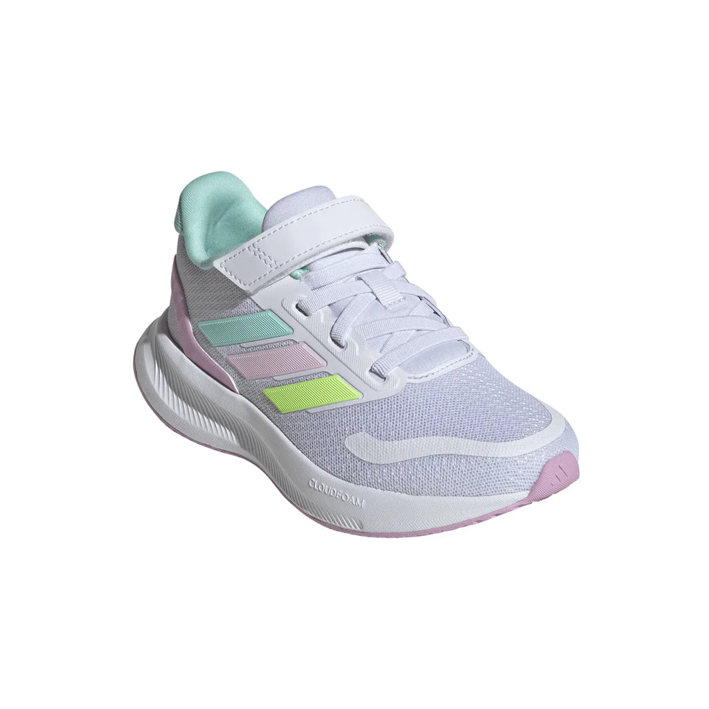 Sneakers bianche con dettagli pastello da Bambina RUNFALCON 5 adidas