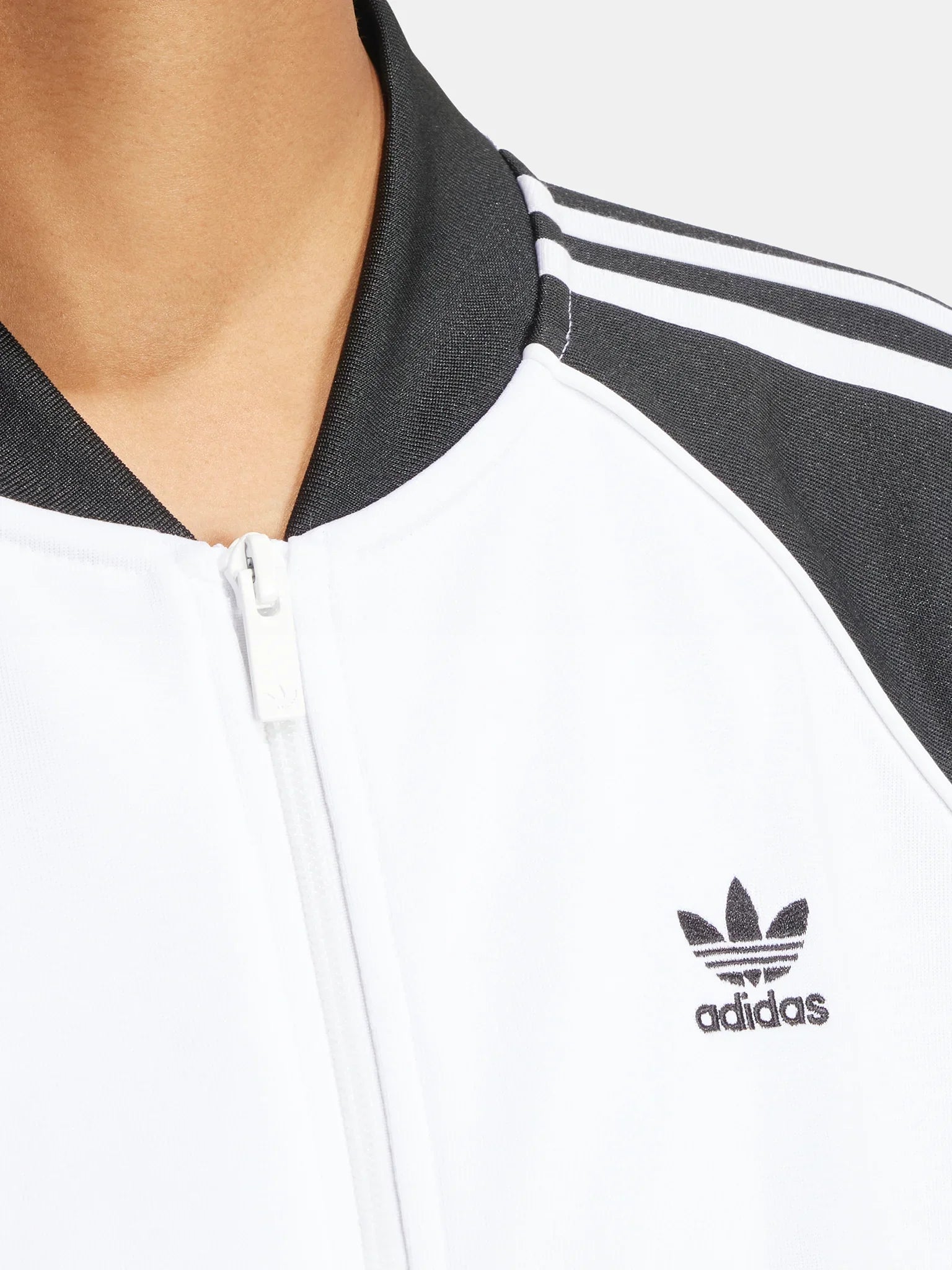 Felpa adicolor Classics Bianco Loose Fit