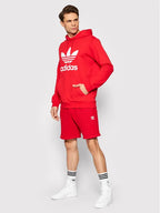Adidas Felpa adicolor Classics Trefoil HE9500 Rosso Standard Fit
