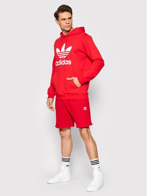 Adidas Felpa adicolor Classics Trefoil HE9500 Rosso Standard Fit