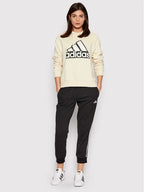 Felpa Essentials Outline Logo Beige Loose Fit