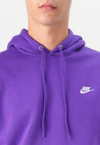 Nike Sportswear CLUB - Felpa con cappuccio - wild grape/white