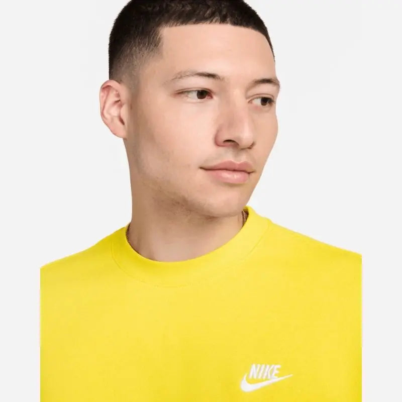 Felpa Nike Sportswear Club Fleece Gialla