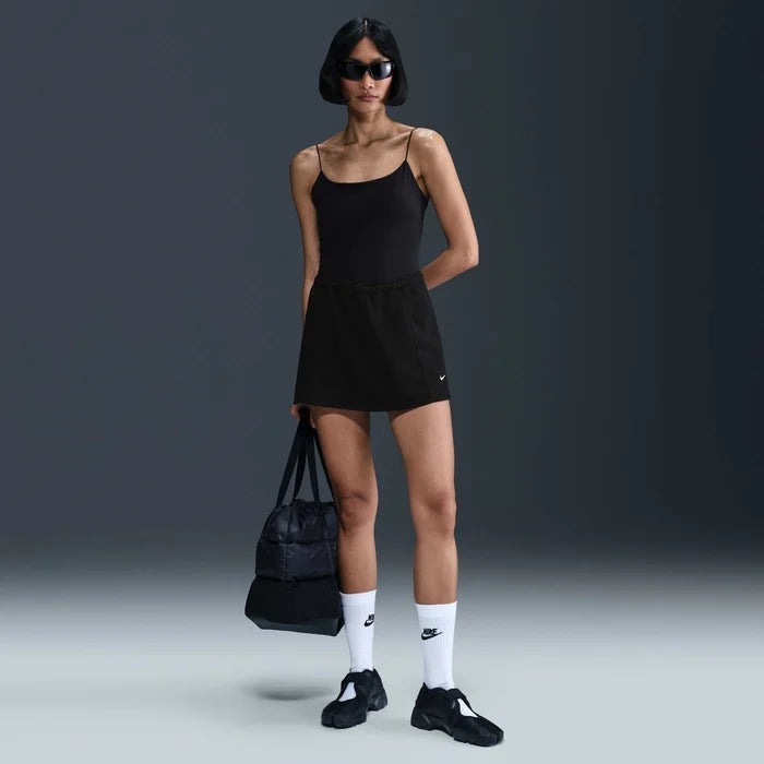Nike Sportswear Chill Terry Minigonna-pantalone da donna a vita media in French Terry